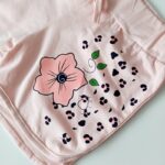 Rausvos spalvos šortai "Gėlės" - Image 2