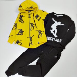 triju-daliu-komplektukas-berniukui-dzemperis-palaidine-ilgomis-rankovemis-kelnes-stilingas-priekis-derinukas-drugeliukai.lt