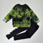 derinukas-mergaitei-su-dzemperiu-ir-tampremis-su-mikes-aplikacija-apranga-vaikams-mergaitems-ilgomis-rankovemis-zalias-nugara