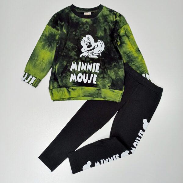 derinukas-mergaitei-su-dzemperiu-ir-tampremis-su-mikes-aplikacija-apranga-vaikams-mergaitems-ilgomis-rankovemis-zalias-priekis