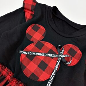 languota-suknele-su-mikes-aplikacija-ir-priutais-sparniukais-juoda-raudona-kaledoms-mergaitei-rubai-vaikams-aplikacija-drugeliukai.lt