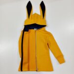 Trikotažinis džemperis su ausytėmis "Geltona" - Image 2