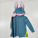 Trikotažinis džemperis su ausytėmis "Mėlyna" - Image 2