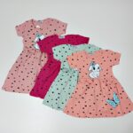 Trumpomis rankovėmis suknelė "Zuikis ir drugelis"