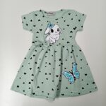 Trumpomis rankovėmis suknelė "Zuikis ir drugelis" - Image 6