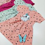 Trumpomis rankovėmis suknelė "Zuikis ir drugelis" - Image 2