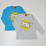 Marškinėliai ilgomis rankovėmis "Pow!"