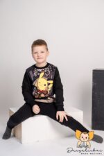 Trikotažinės kelnės "Juoda" - Image 2